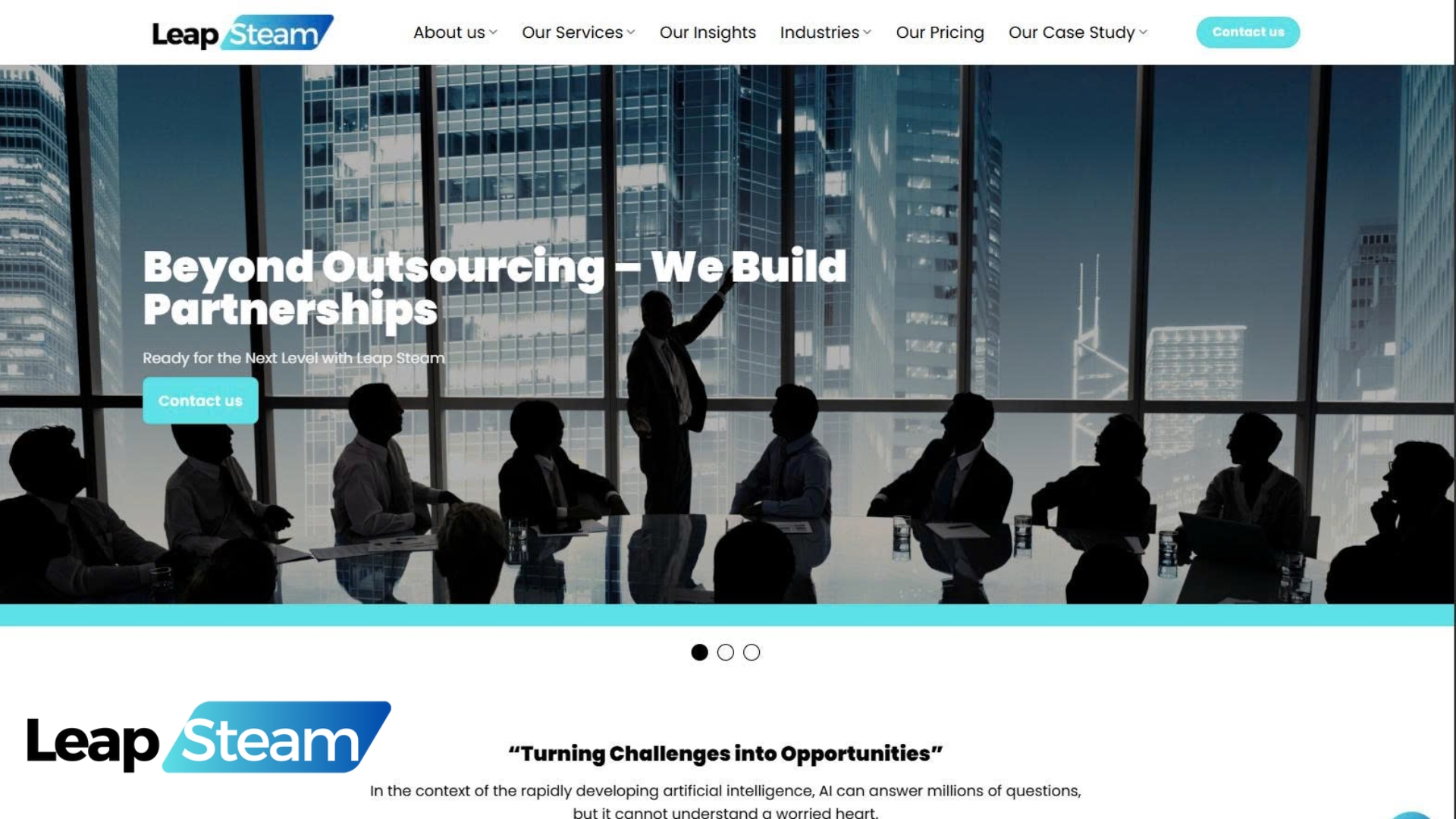 Image website Leap Steam